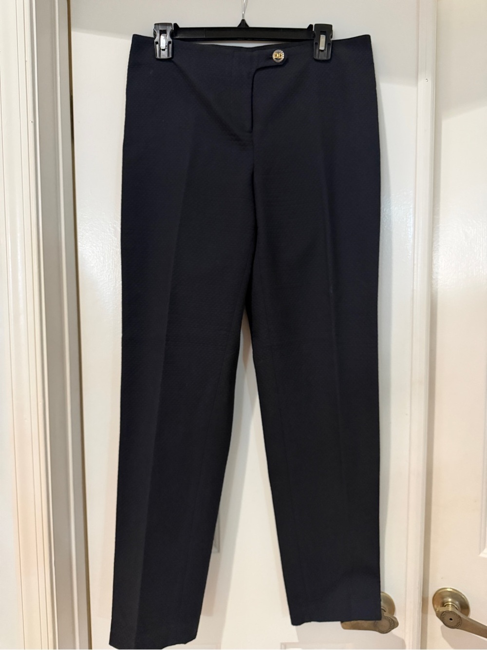 J. McLaughlin Classic Women's Straight-Leg Dress Pants - Navy- Size 8